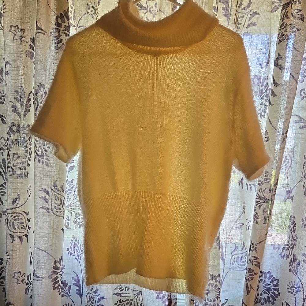 Eva Mendes for New York & Company Yellow Turtleneck Top